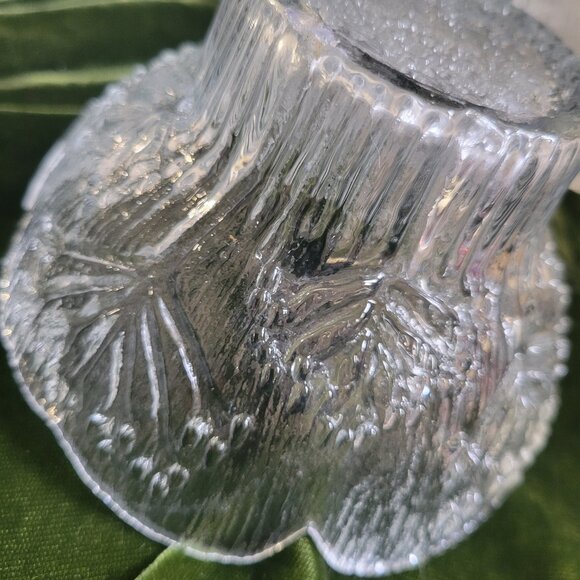 Vintage LASISEPAT Finland Cow Parsley Glass Bowl Pertti Kallioinen - Picture 3 of 4